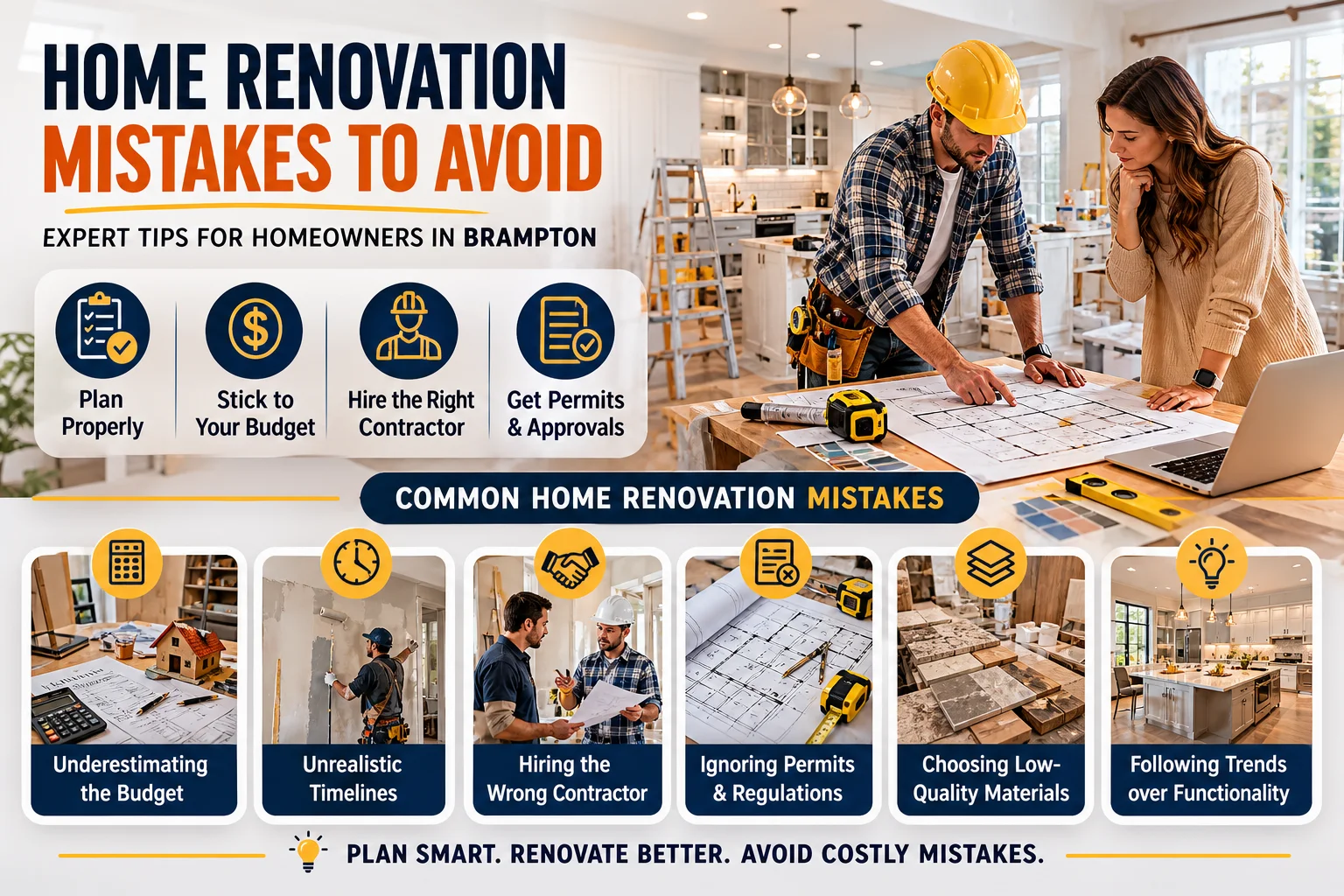 Home Renovation Mistakes to Avoid (Expert Tips for Homeowners in Brampton)