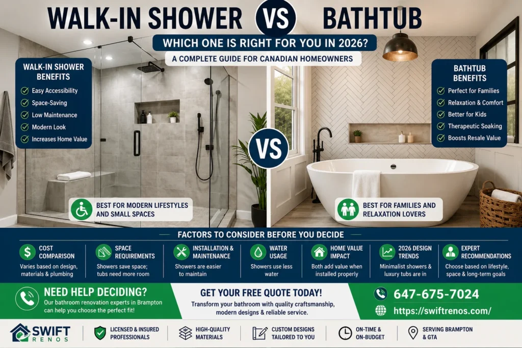 Walk-in Shower vs Bathtub: Which One is Right for You in 2026?from swiftrenos.com